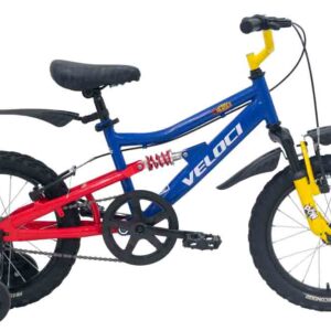 Bicicleta Veloci Heroes Rodada 16 Azul Infantil