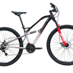 Bicicleta Veloci Naukas Pro FD Rodado 26 Plata De Montaña