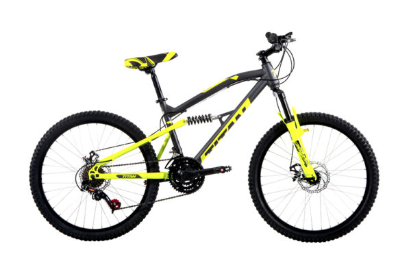 Bicicleta Veloci Titan Rodada 24 Gris Urbana