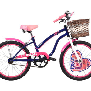 Bicicleta Veloci Heart Beat City Rodada 20 Azul Infantil