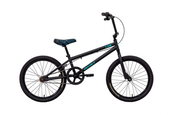 Bicicleta Veloci Law BMX Rodada 20 Negro Mate