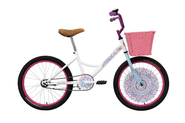 Bicicleta Raider Beautiful Rodada 20 Blanco Infantil