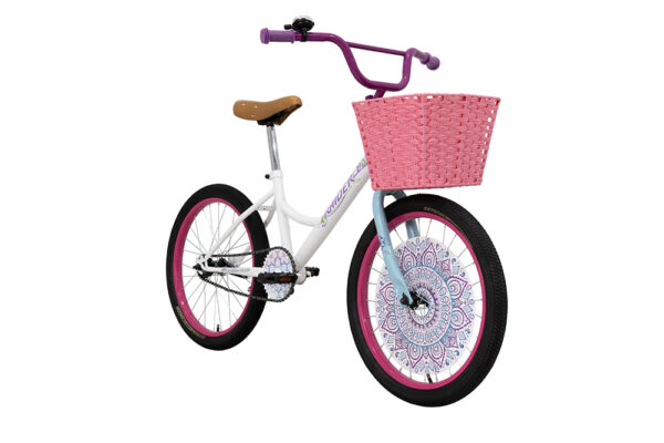Bicicleta Raider Beautiful Rodada 20 Blanco Infantil