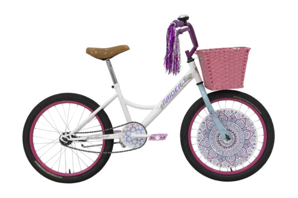 Bicicleta Raider Beautiful BMX Rodada 20 Blanco