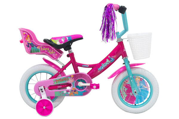 Bicicleta Veloci Little Princess Rodada 12 Rosa Infantil