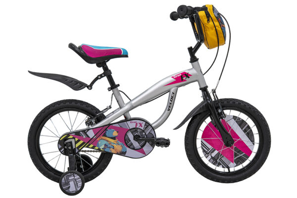 Bicicleta Veloci Gran FX BMX Rodada 16 Plata Infantil