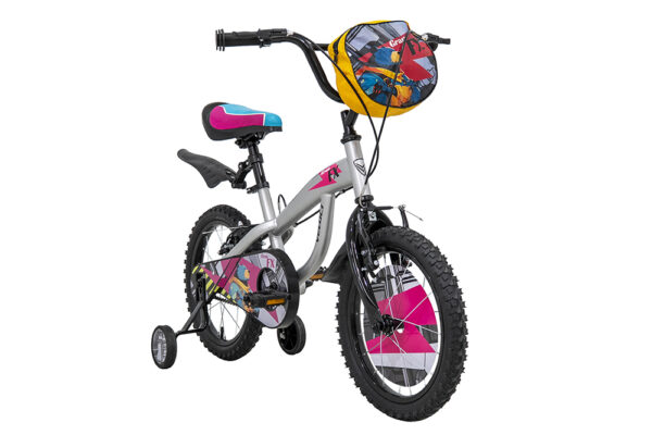 Bicicleta Veloci Gran FX BMX Rodada 16 Plata Infantil