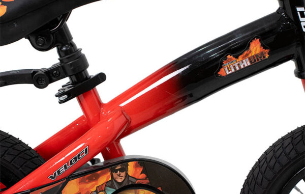Bicicleta Veloci Lithium Rodada 12 Rojo Infantil
