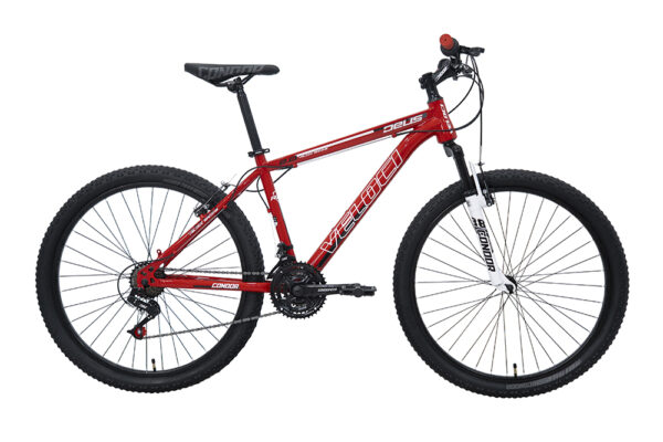 Bicicleta Veloci Deus 2.0 Rodada 26 Rojo De Montaña