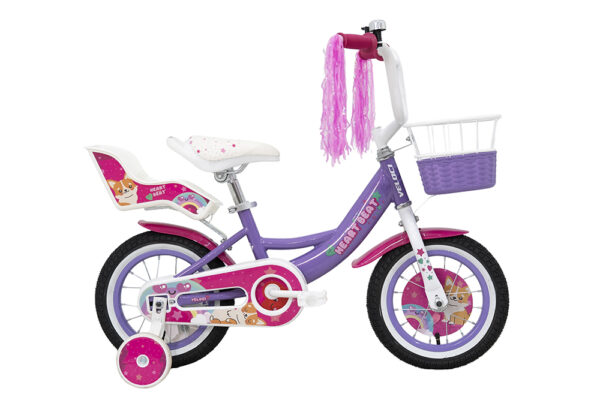 Bicicleta Veloci Heart Beat Infantil R12 Morado