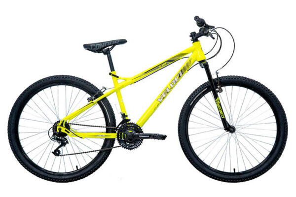 Bicicleta Veloci TRX M/Rig Rodada 26 Amarillo De Montaña